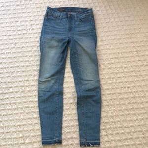 J. Crew high rise skinny light wash jean